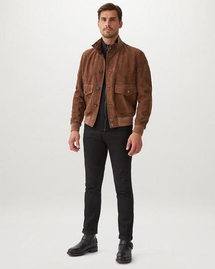 Veste En Peau De Mouton Belstaff Homme Ryedale Orange Soldes PU0162897